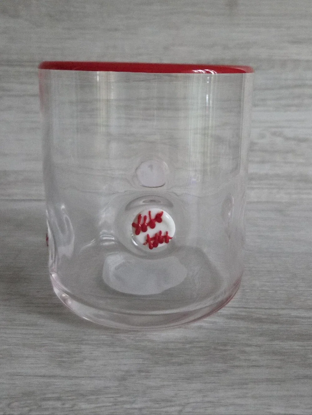 NWT Madison Home 16 fl oz Icon Glass Tumbler Baseballs